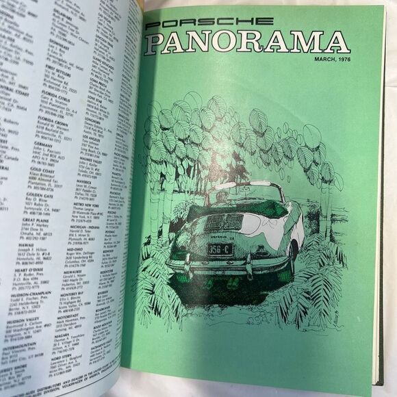 Porsche Panoramic Hardcover Bounded Magazines Vintage 1976 JAN-Dec  PCA - Picture 12 of 15